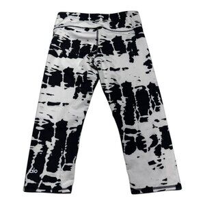 ALO Cropped Leggings Black/White Size Small